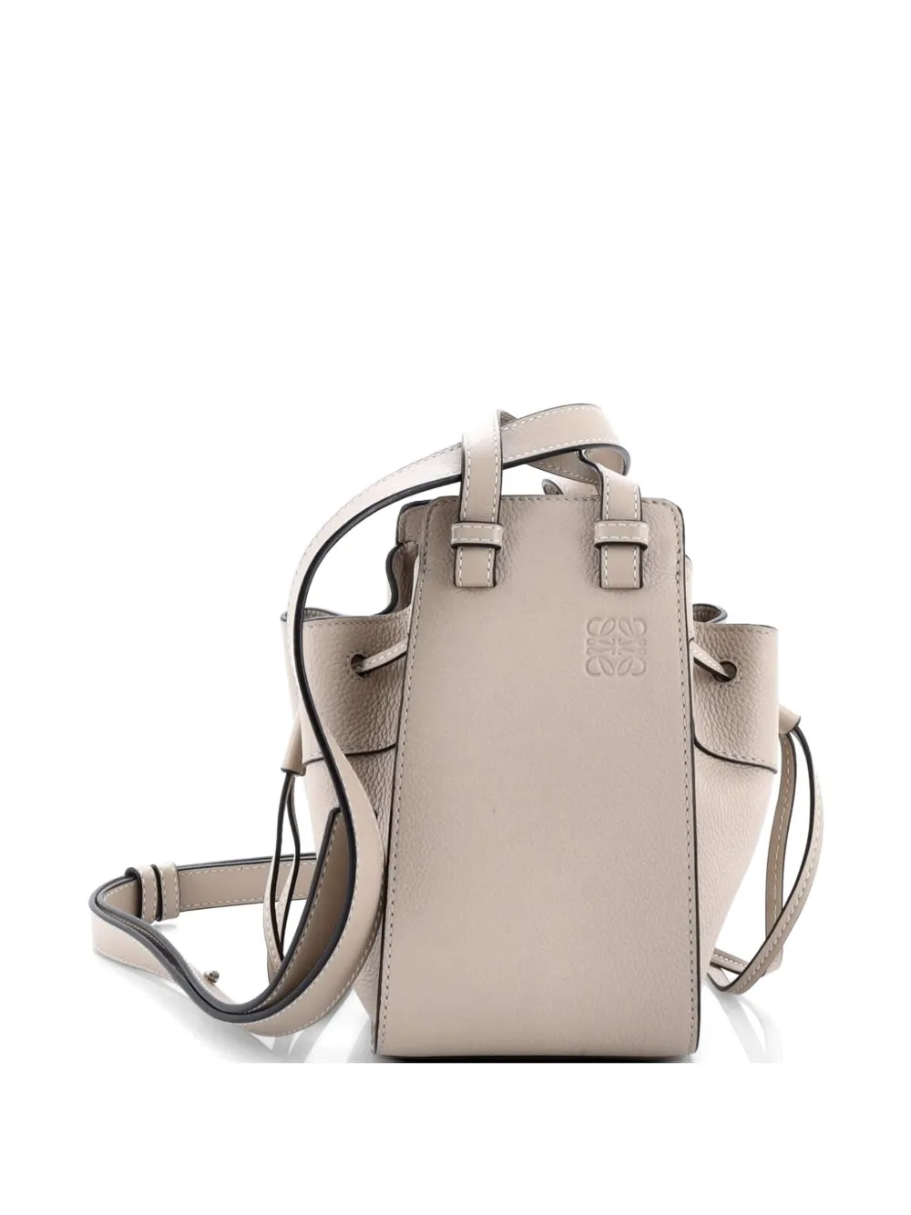 Loewe Pre-Owned Hammock Bag Leather Mini hobo bag - Toni neutri