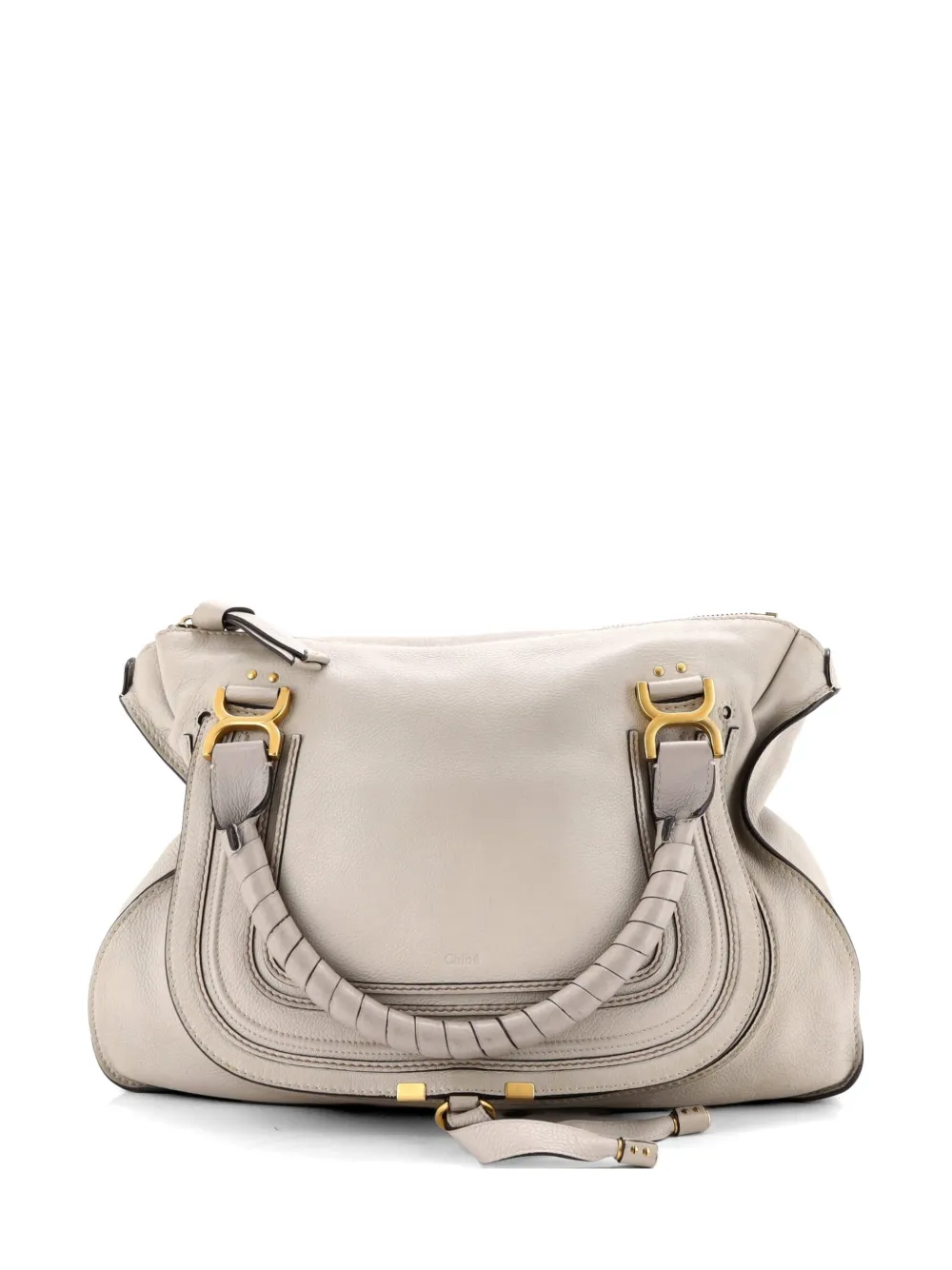 Chloé Pre-Owned Borsa a spalla Marcie grande in pelle - Toni neutri