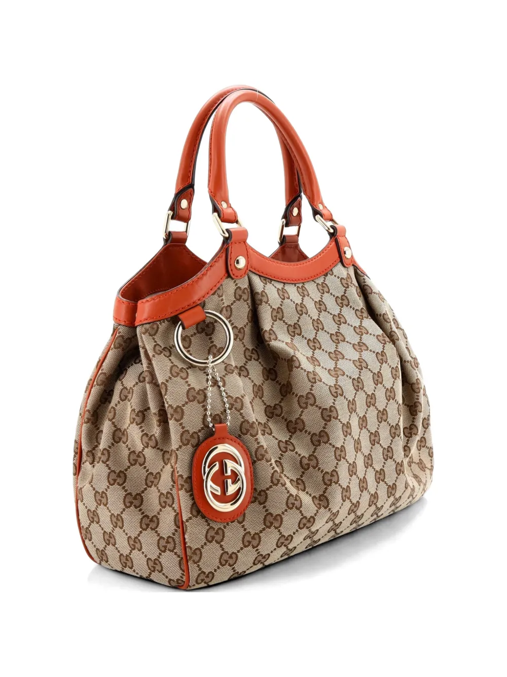 Gucci Pre-Owned Sukey GG Canvas with Leather Medium tote bag - Braun