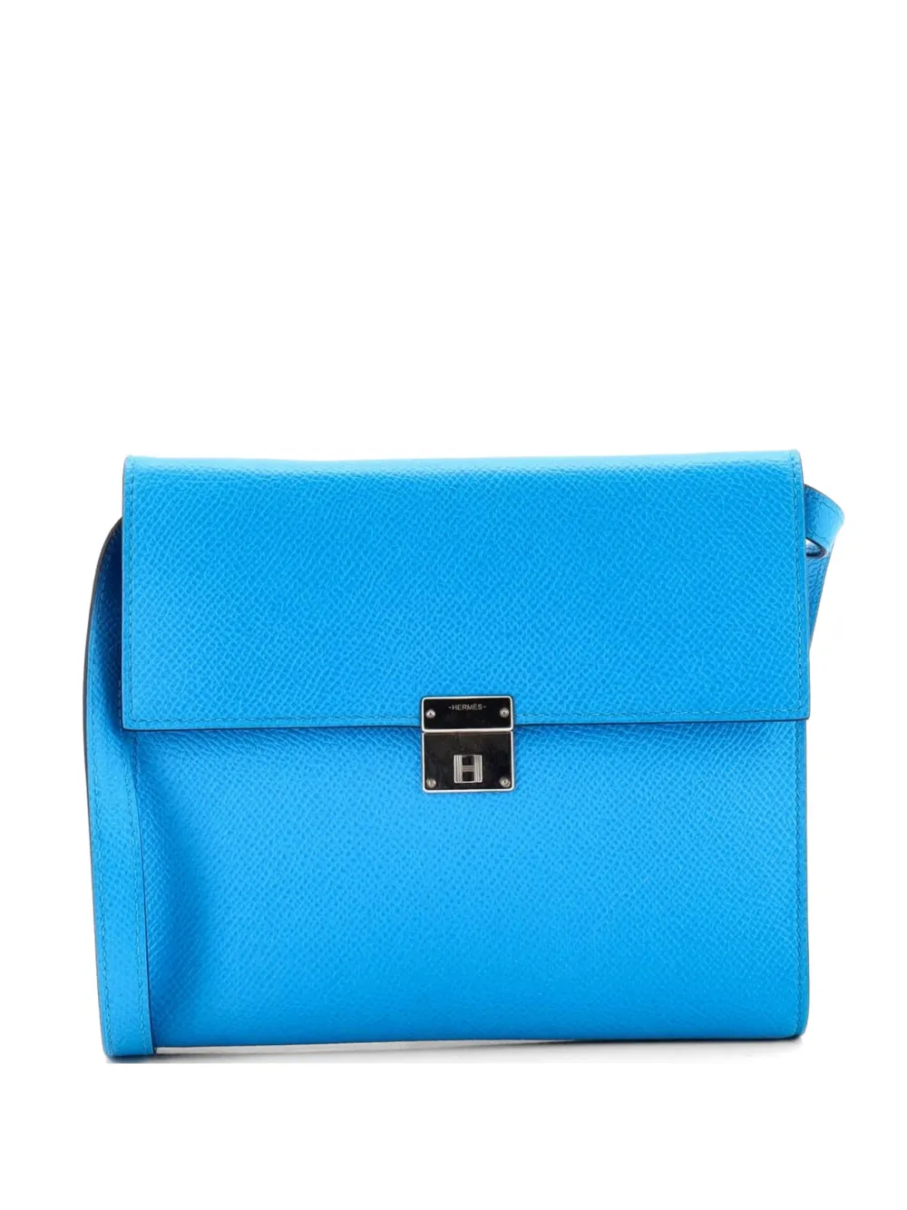 Hermès Pre-Owned Clic Wallet on Strap Epsom 16 shoulder bag - Blu