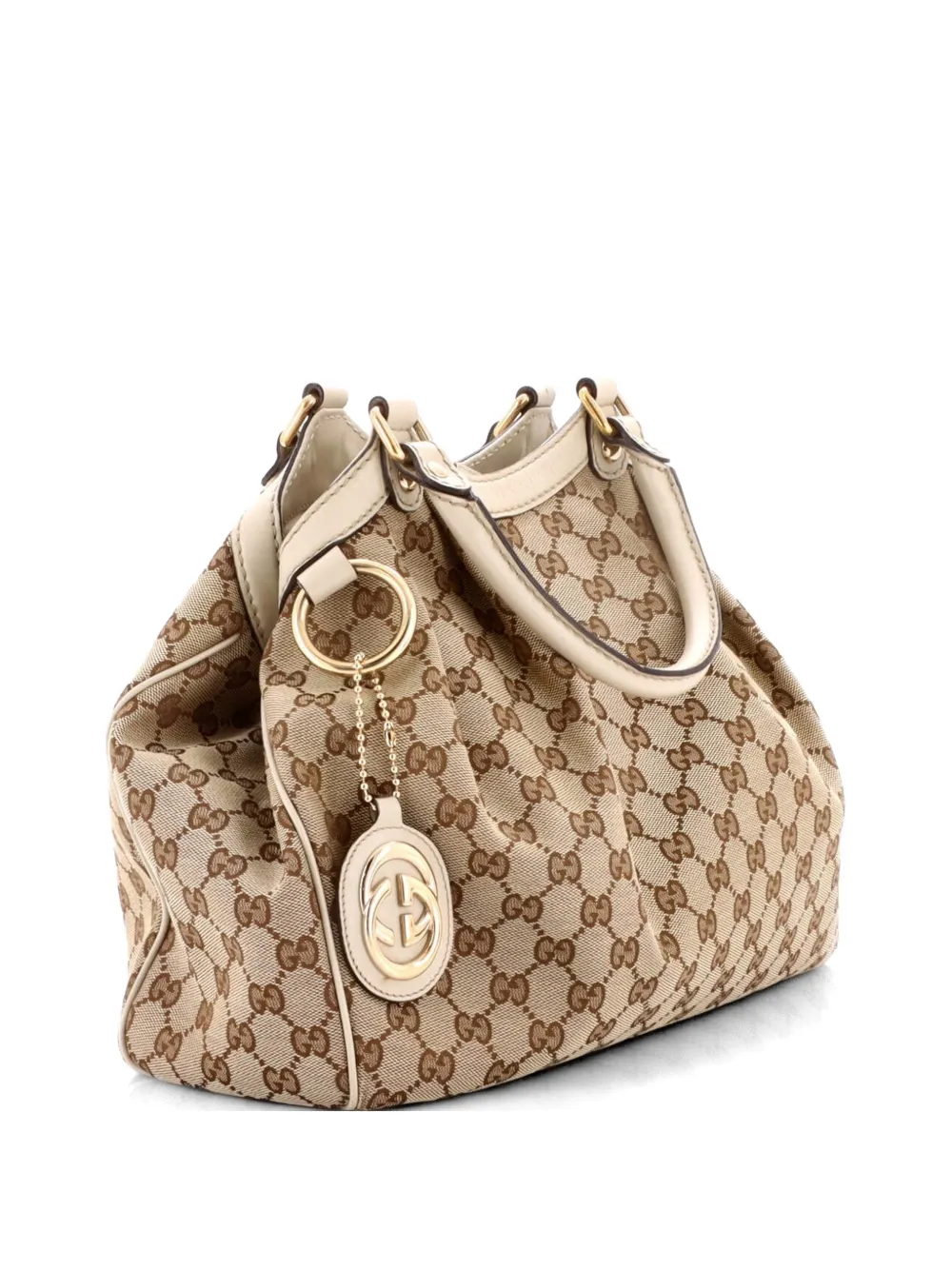 Gucci Pre-Owned Sukey GG Canvas with Leather Medium tote bag - Nude