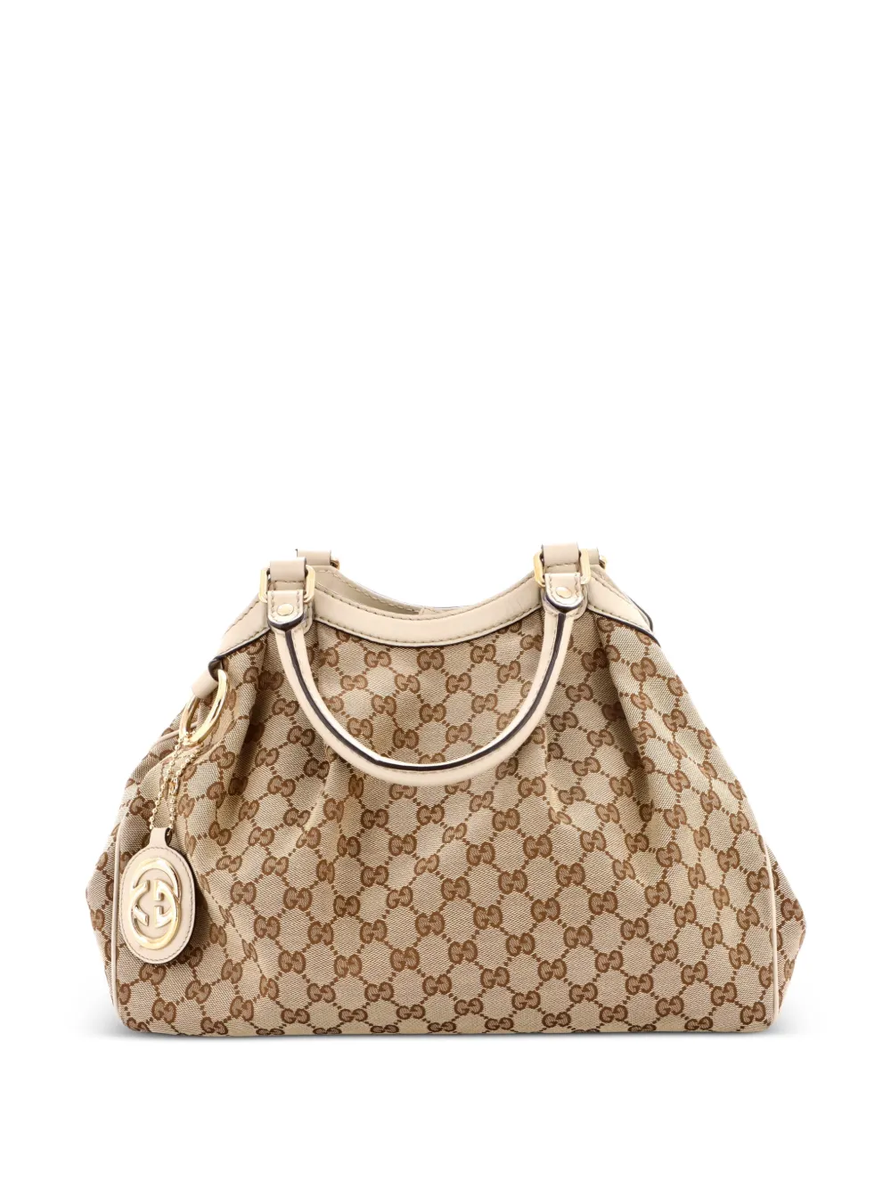 Gucci Pre-Owned Sukey GG Canvas with Leather Medium tote bag - Neutrals