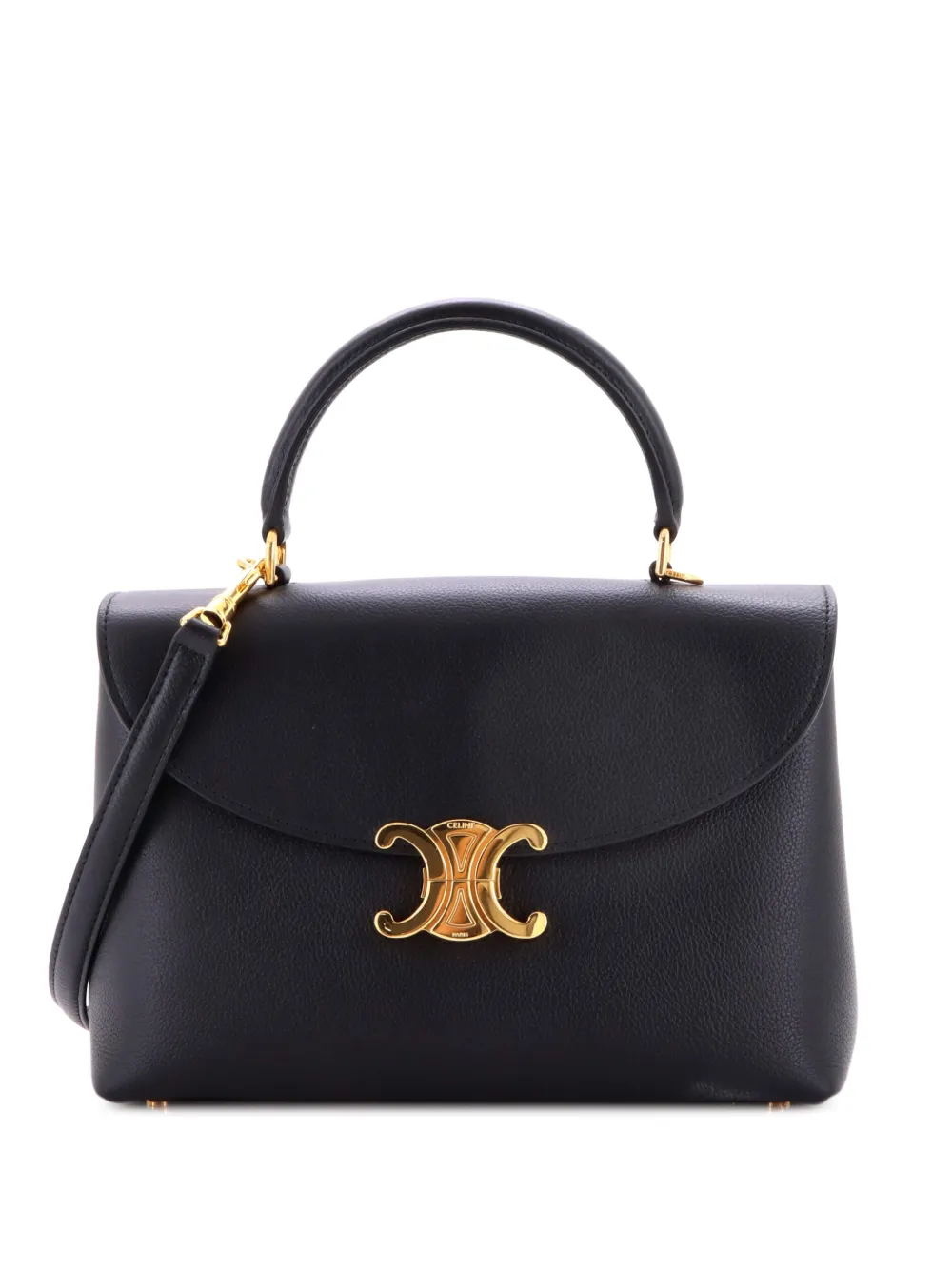 Celine Pre-Owned Nino Top Handle Bag Leather Medium satchel - Black