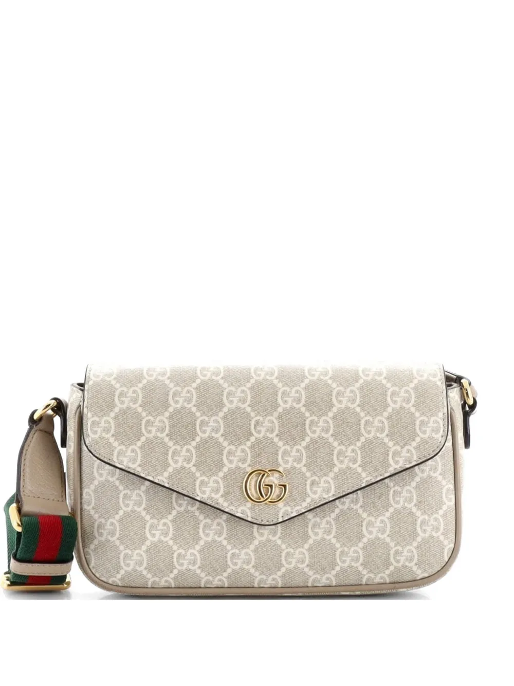 Gucci Pre-Owned Ophidia Envelope Flap GG Coated Canvas Mini shoulder bag - Toni neutri