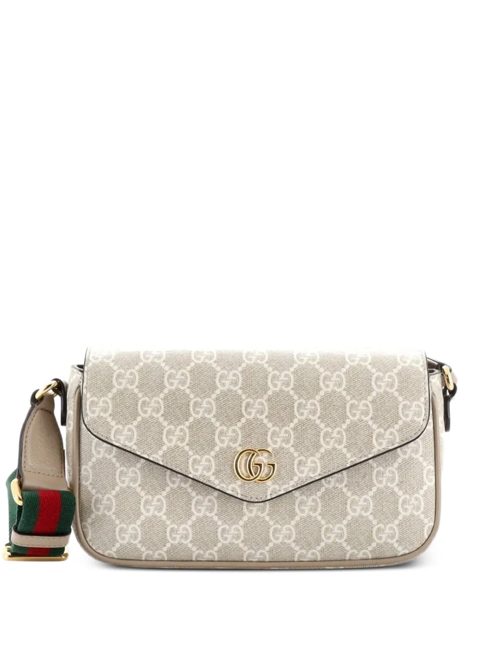 Gucci Pre-Owned Ophidia Envelope Flap GG Coated Canvas Mini shoulder bag - Nude