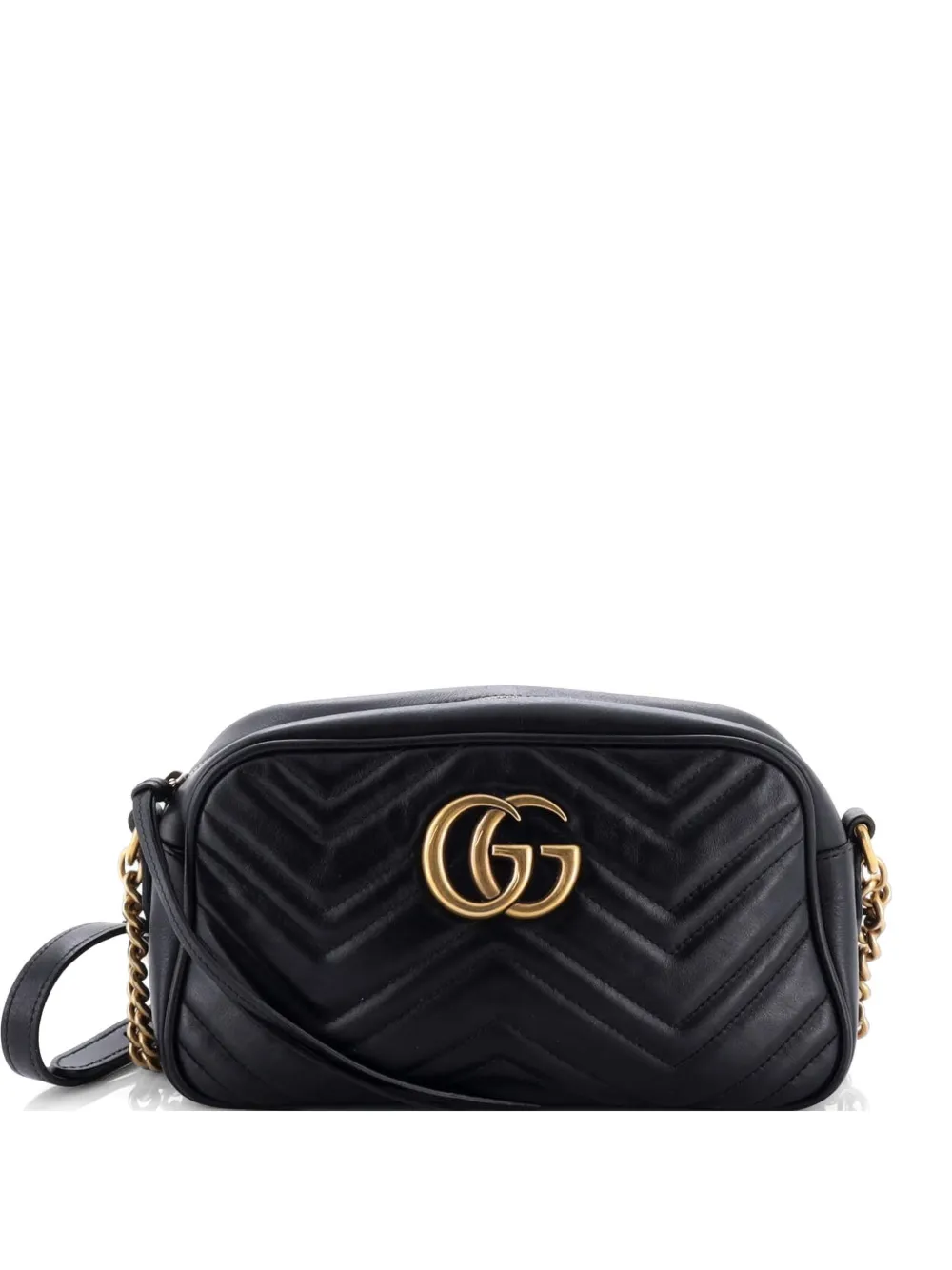 Gucci Pre-Owned GG Marmont Shoulder Bag Matelasse Leather Small crossbody bag - Nero