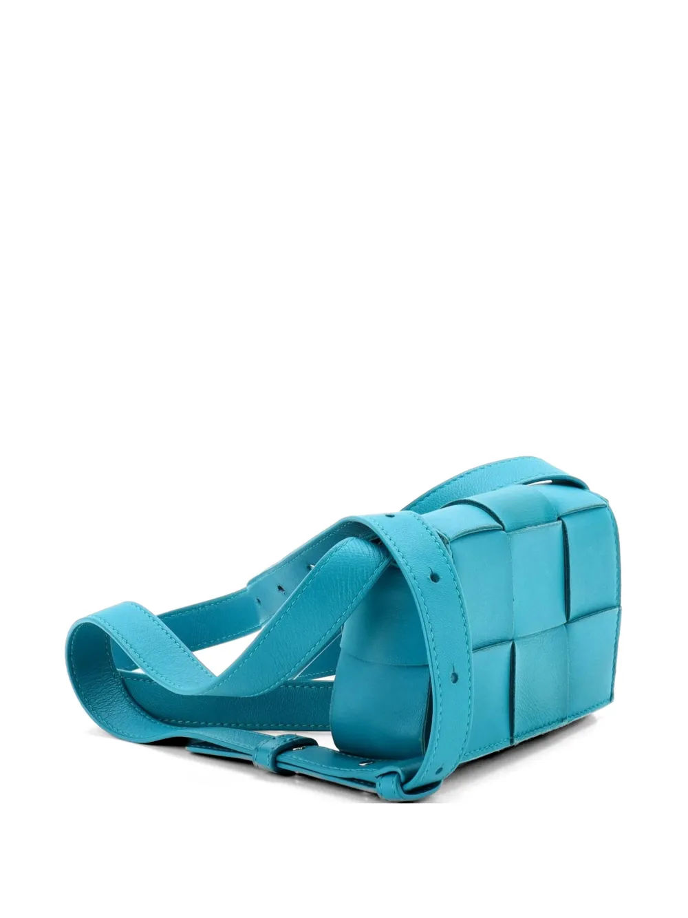 Bottega Veneta Pre-Owned Cassette Maxi Intrecciato Leather Extra Mini crossbody bag - Blu