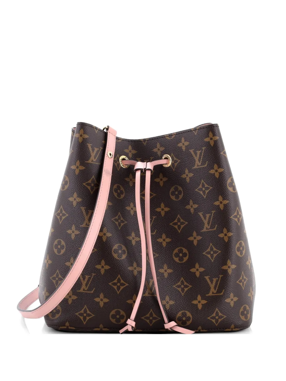Louis Vuitton Pre-Owned NeoNoe Handbag Monogram Canvas with Leather MM bucket bag - Marrone