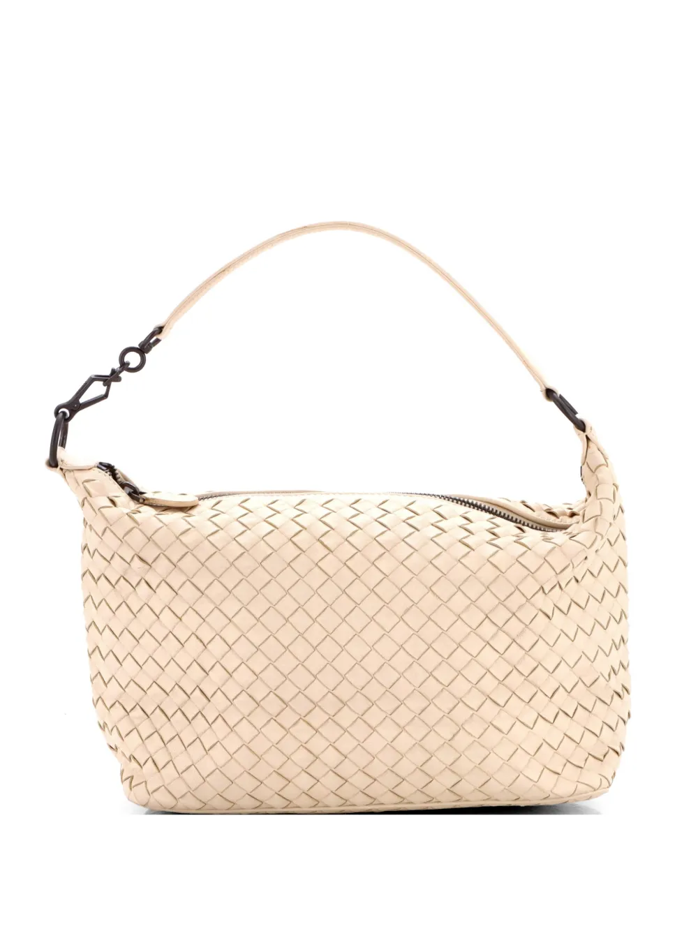 Bottega Veneta Pre-Owned Zip Hobo Intrecciato Nappa Small shoulder bag - Toni neutri