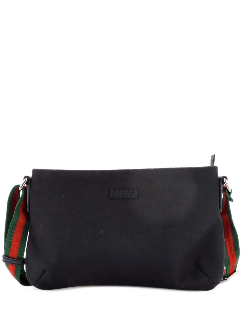 Gucci Pre-Owned Web Strap Messenger Bag GG Canvas Small crossbody bag - Nero