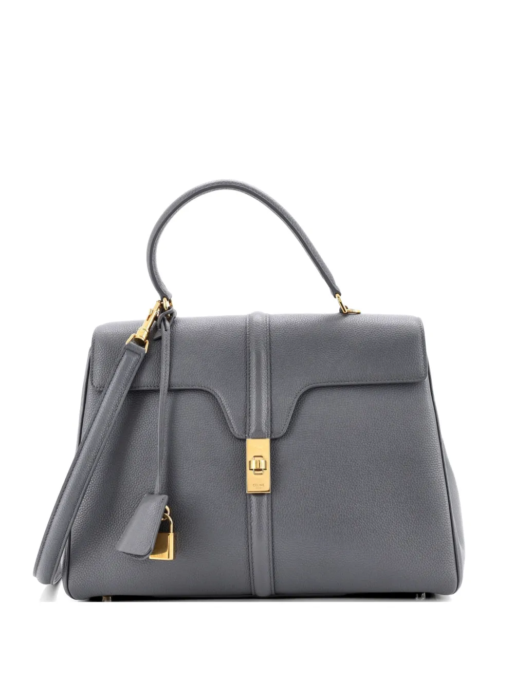 Celine Pre-Owned 16 Top Handle Bag Grained Calfskin Medium shoulder bag - Grigio