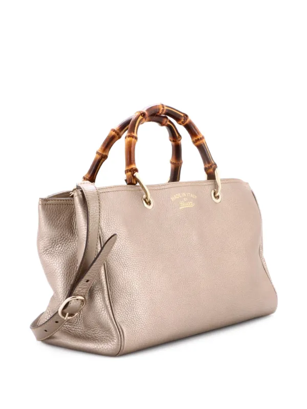 Gucci Pre-Owned バンブーショッパー レザー ミディアム トートバッグ