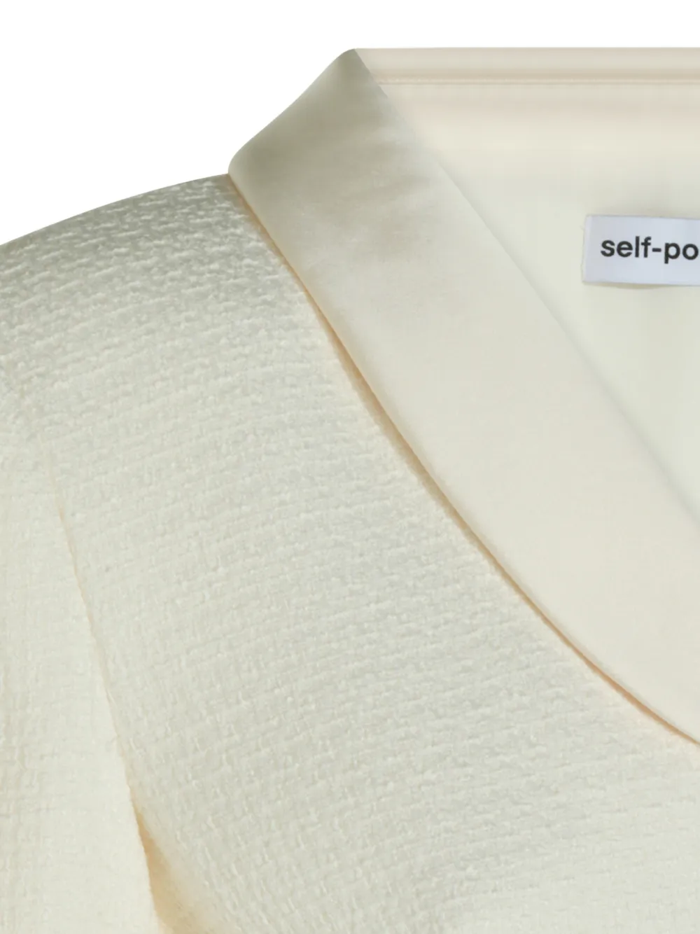 Self-Portrait Geplooide midi-jurk Beige