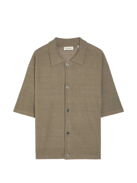 FRAME short-sleeve button-down linen shirt