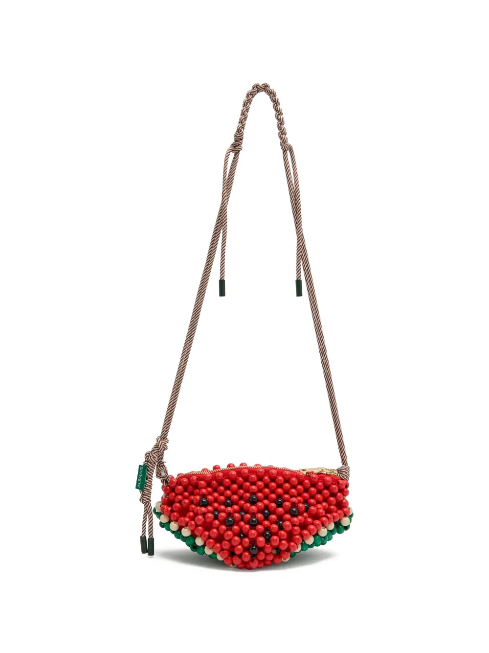 ALEMAIS bead-embellished watermelon mini bag - Rosso