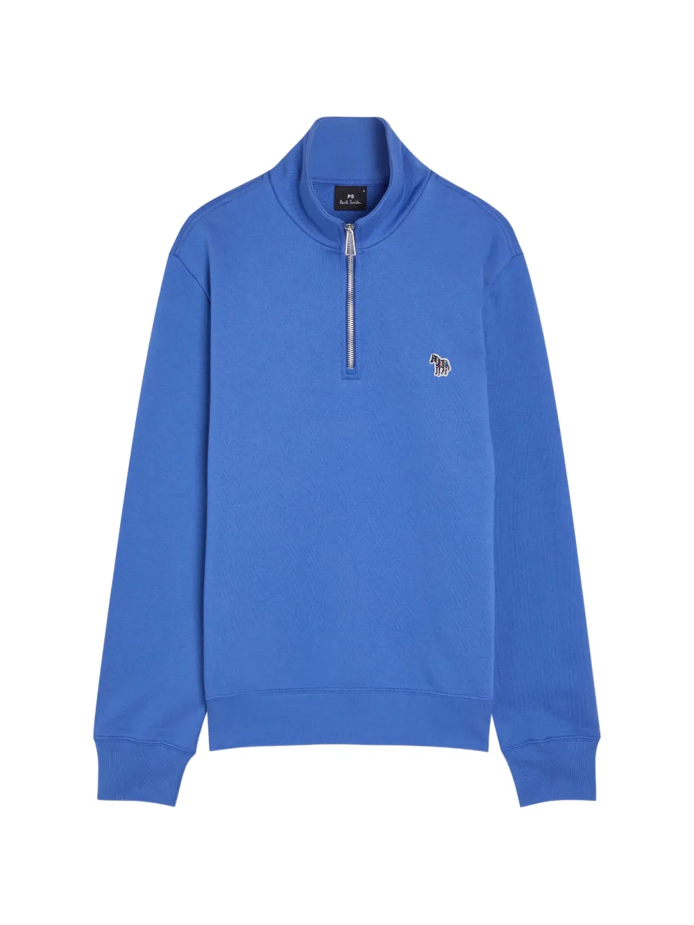 PS Paul Smith Zebra-logo quarter-zip sweatshirt - Blu