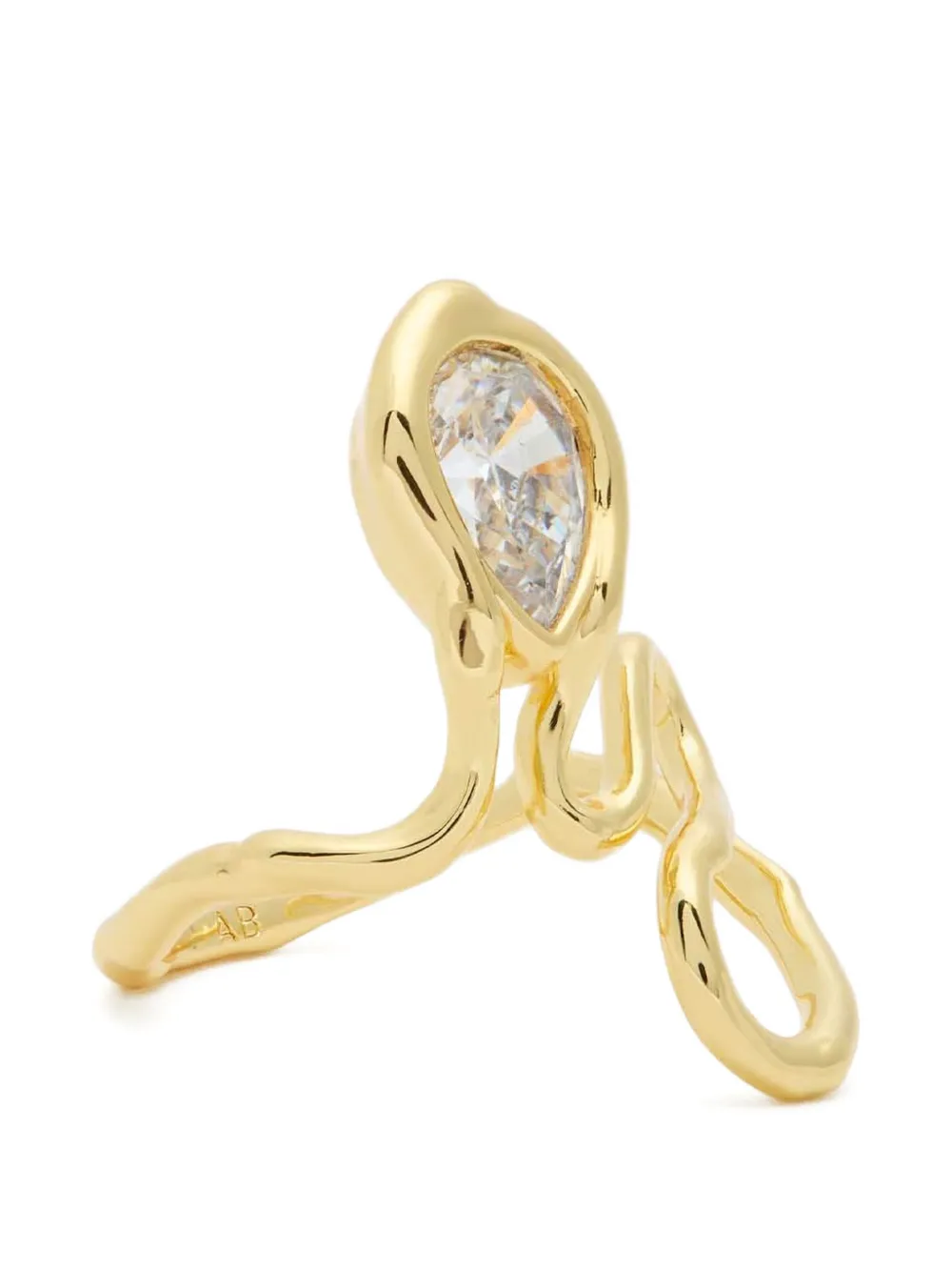 Alexis Bittar crystal-embellished sculptural ring - Oro