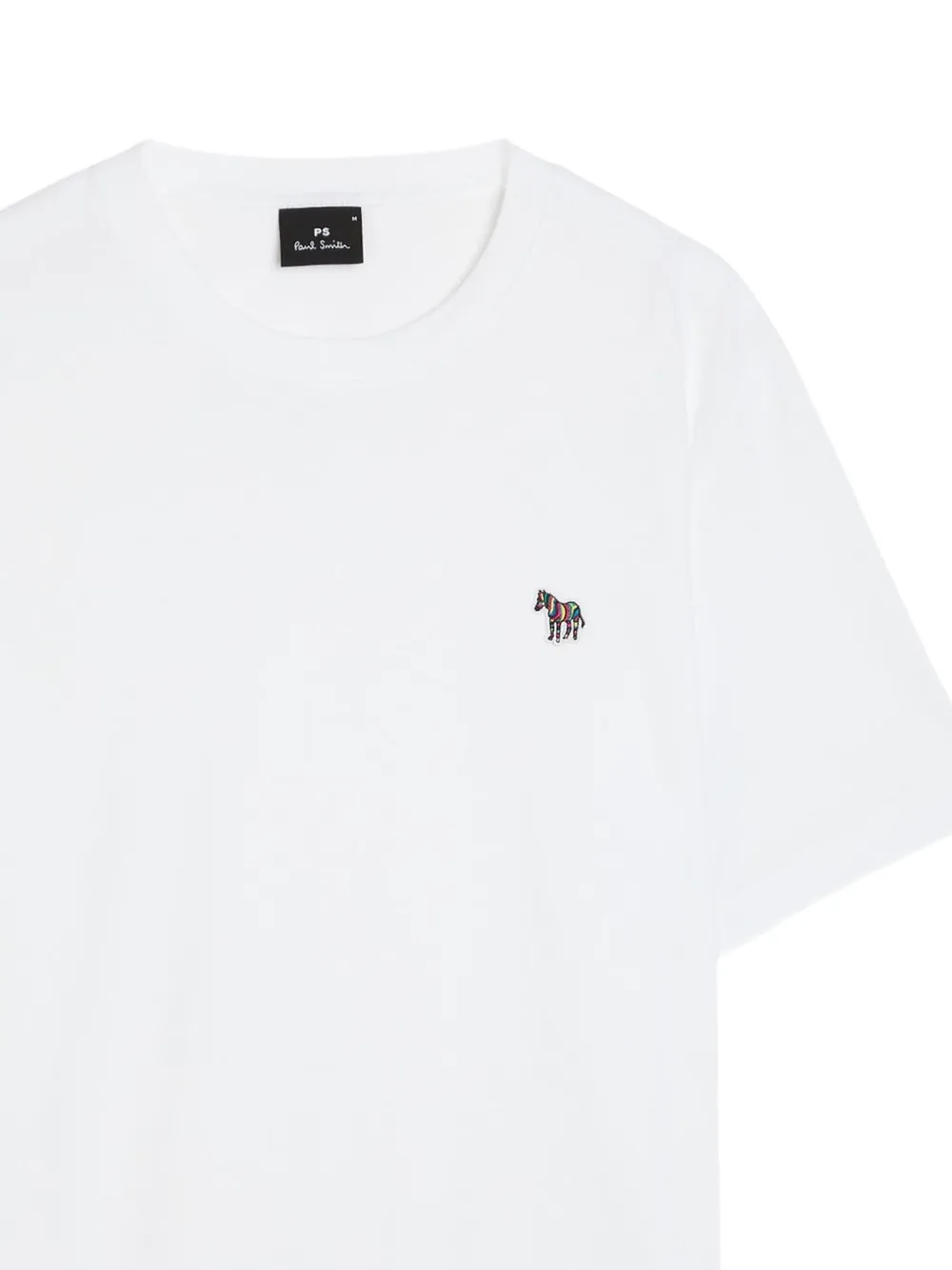 PS Paul Smith Katoenen T-shirt met zebraprint Wit