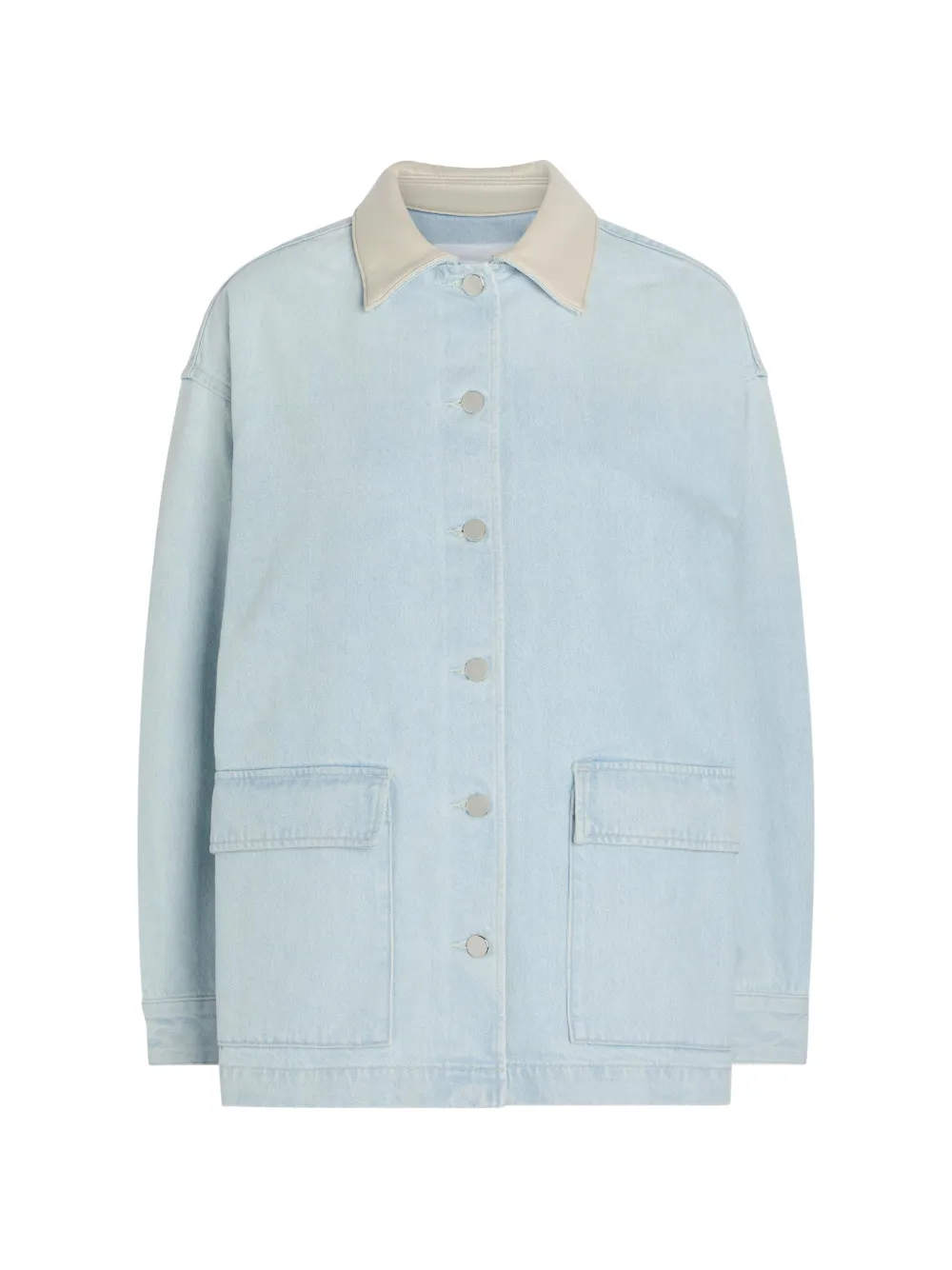 AGOLDE x Maria McManus oversized button-down cotton denim jacket - Blu