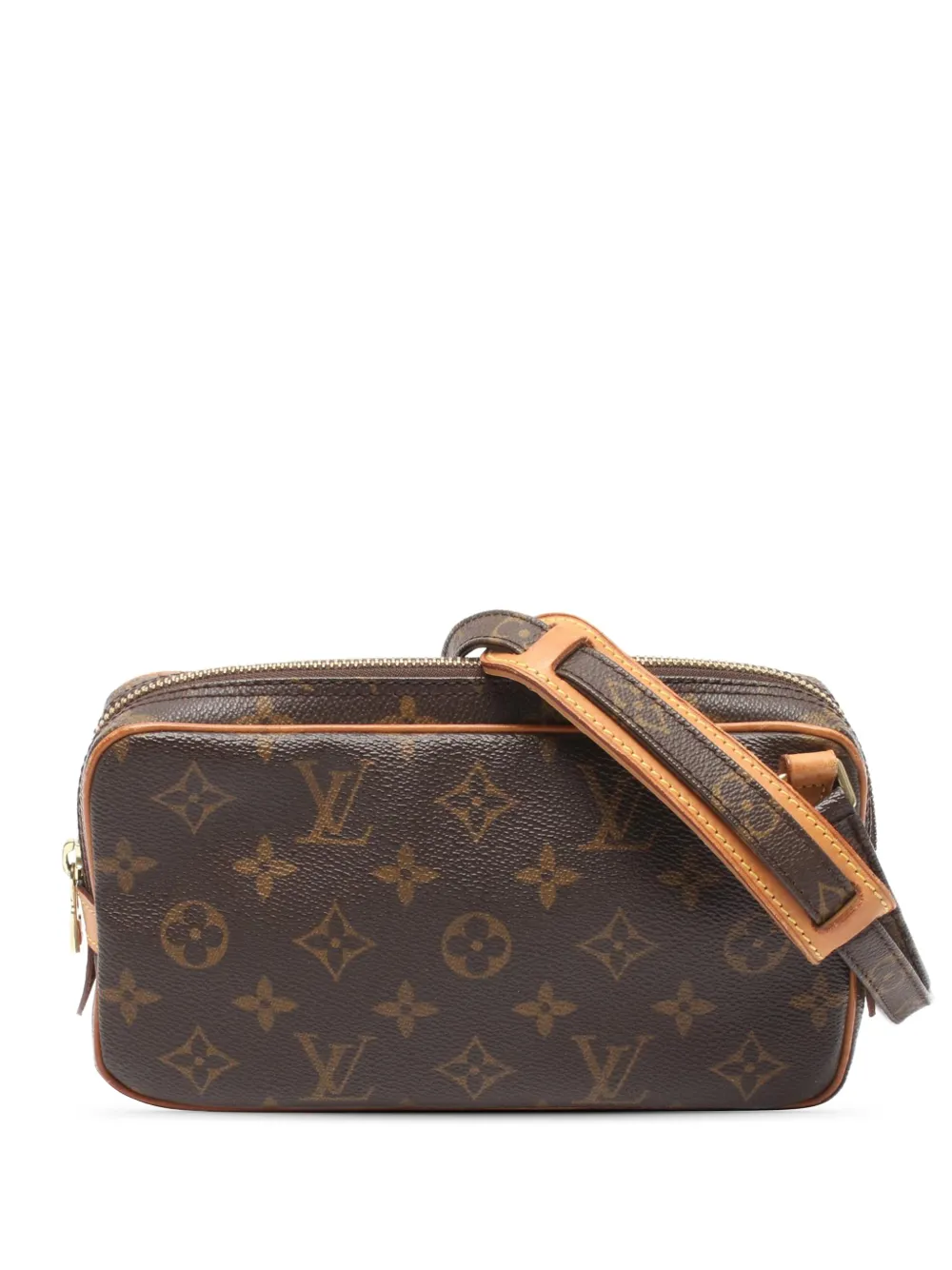 Louis Vuitton Pre-Owned 2000 Monogram Pochette Marly Bandouliere crossbody bag - Marrone