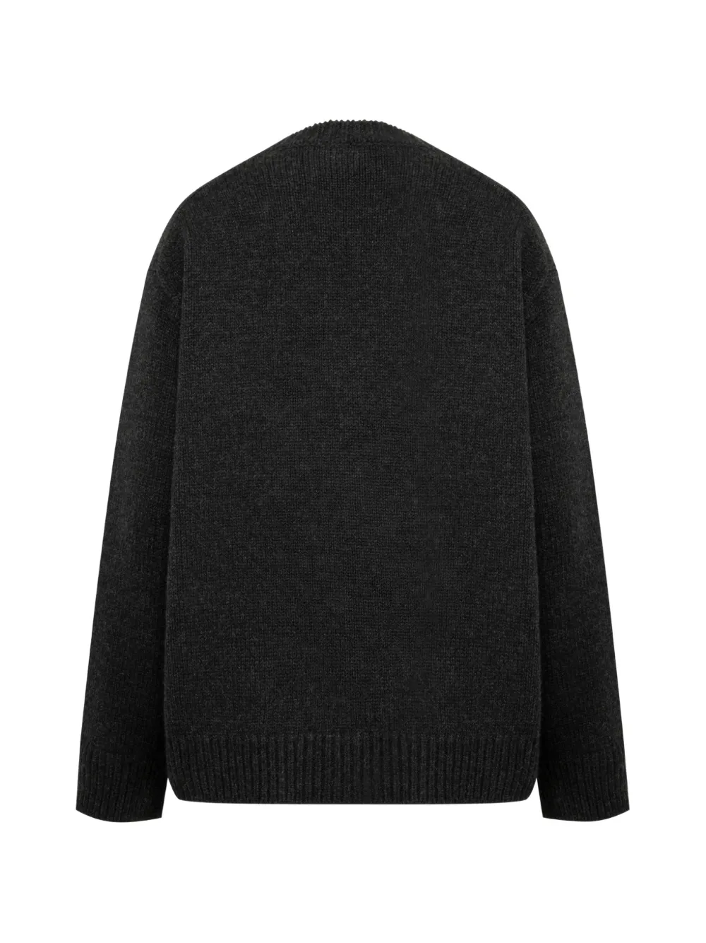 The Row Milou gebreid vest met V-hals Grijs