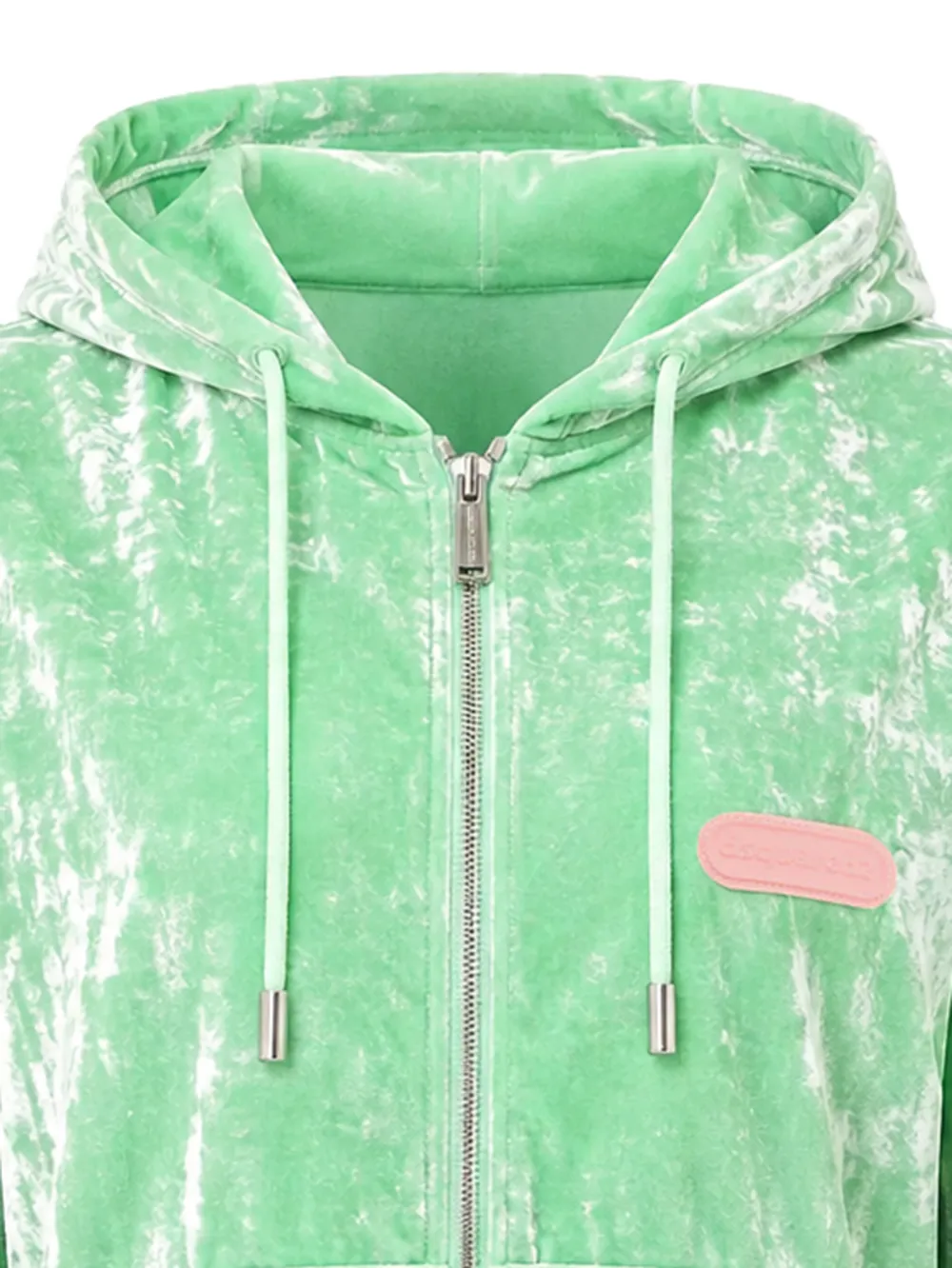 DSQUARED2 Hoodie met logopatch Groen