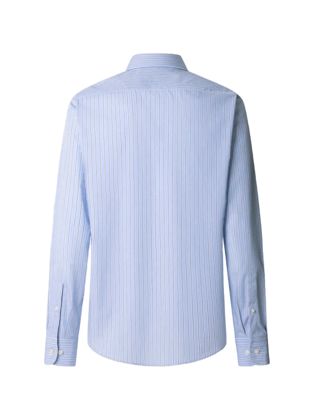 Hackett Butcher-stripe-pattern Shirt In Black