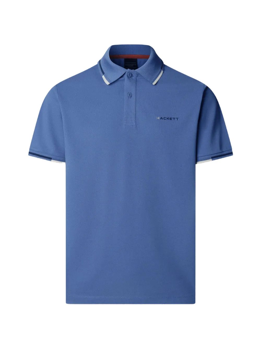 Hackett Tipped-detail Polo Shirt In Blue