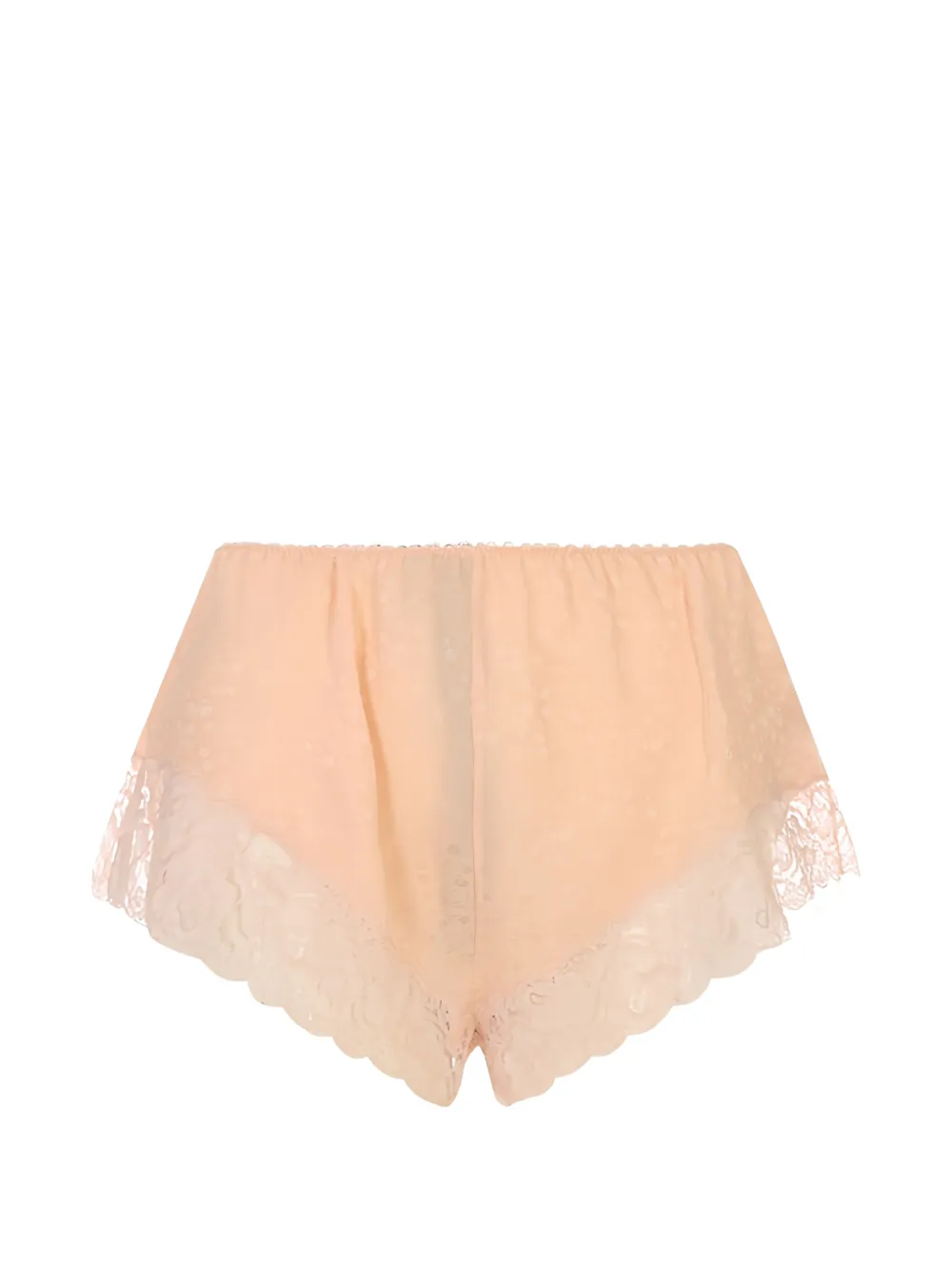 Chloé lace-trim jacquard pyjama shorts - Rosa