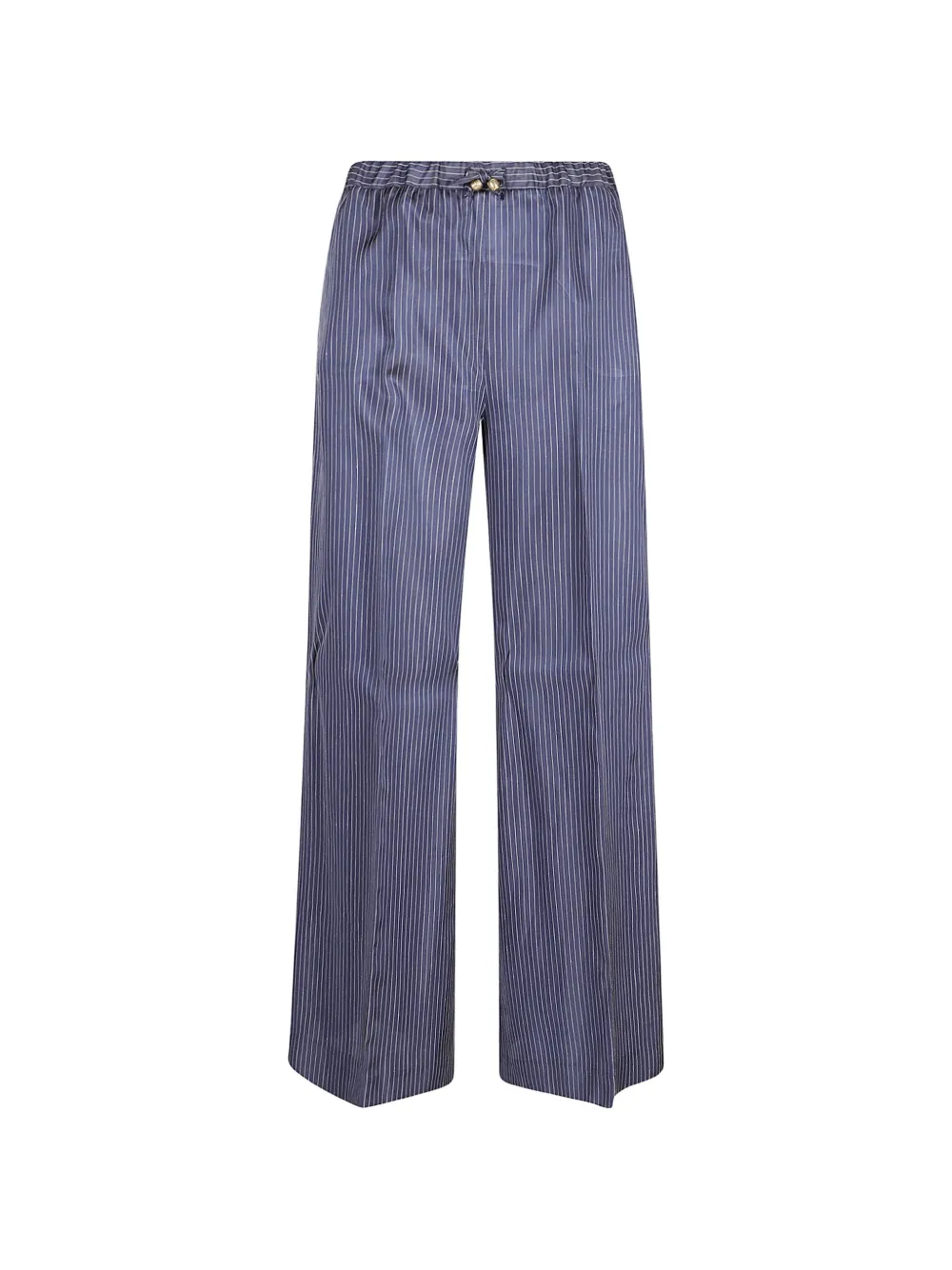 True Royal pinstripe-pattern drawstring trousers - Blu