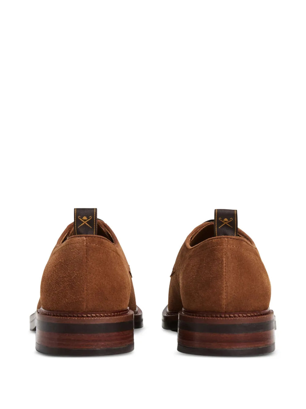 Hackett London Egmont Fine suède derby schoenen Bruin