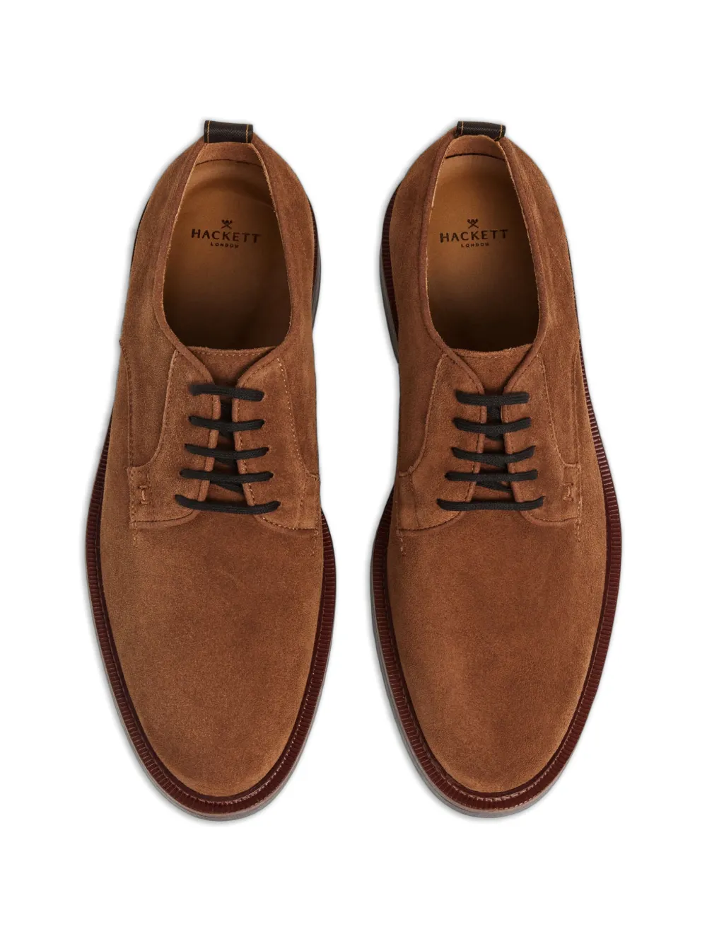 Hackett London Egmont Fine suède derby schoenen Bruin