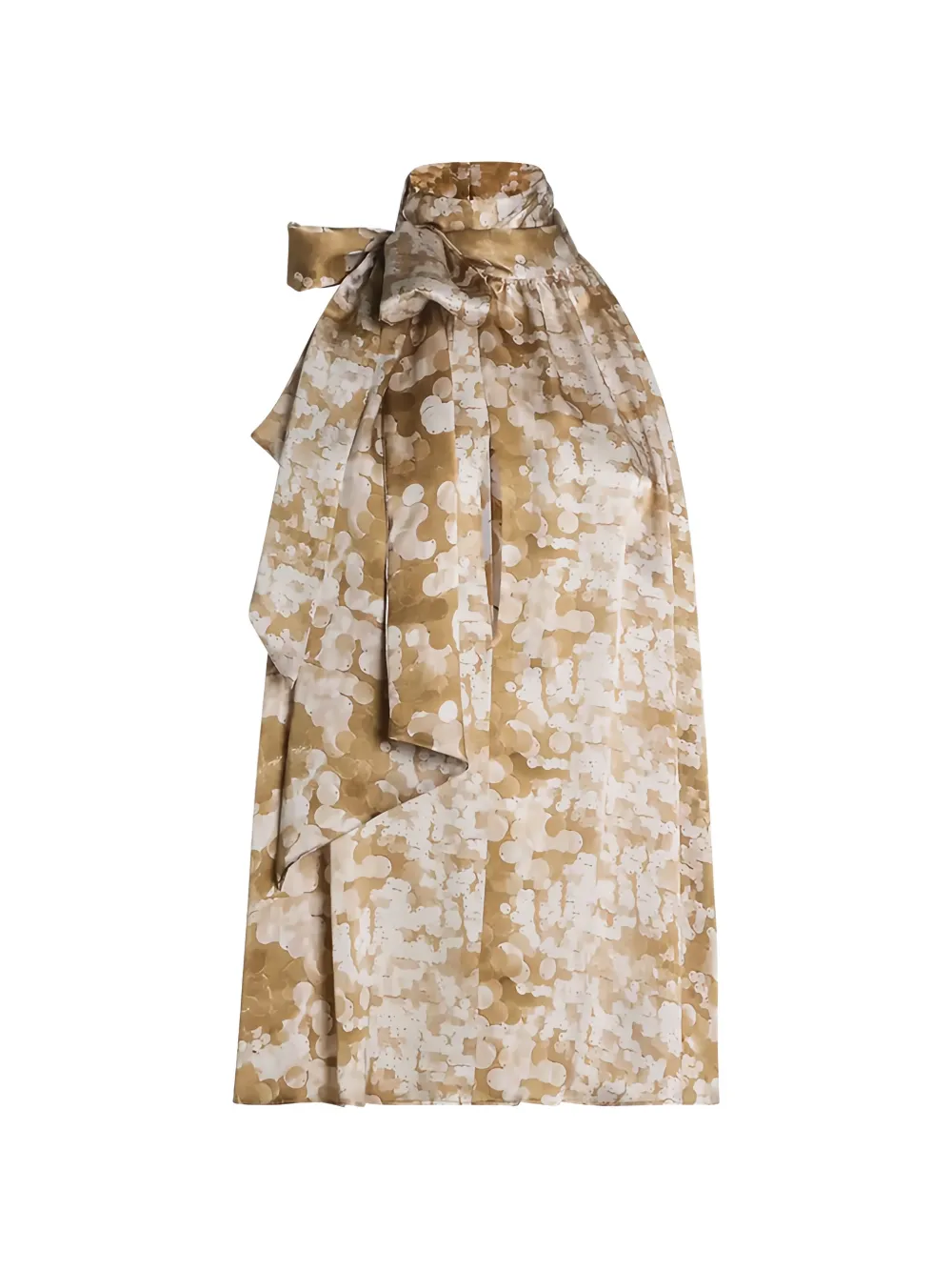 Collini Milano Meg halterneck blouse - Marrone