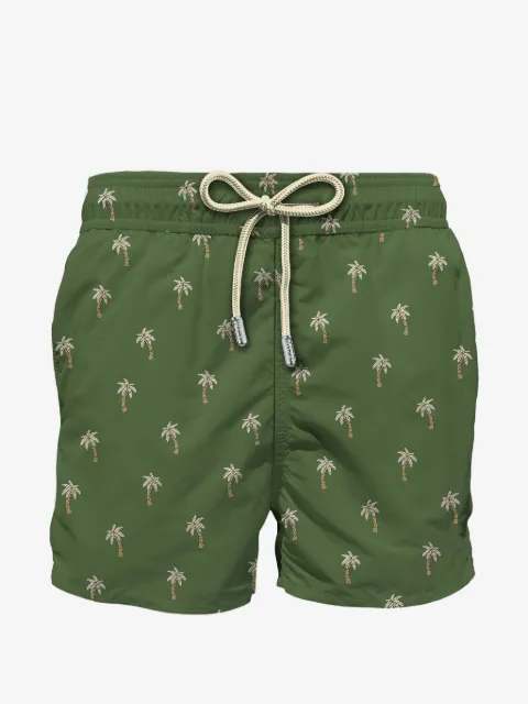 MC2 Saint Barth Patmos jacquard-palm swim shorts