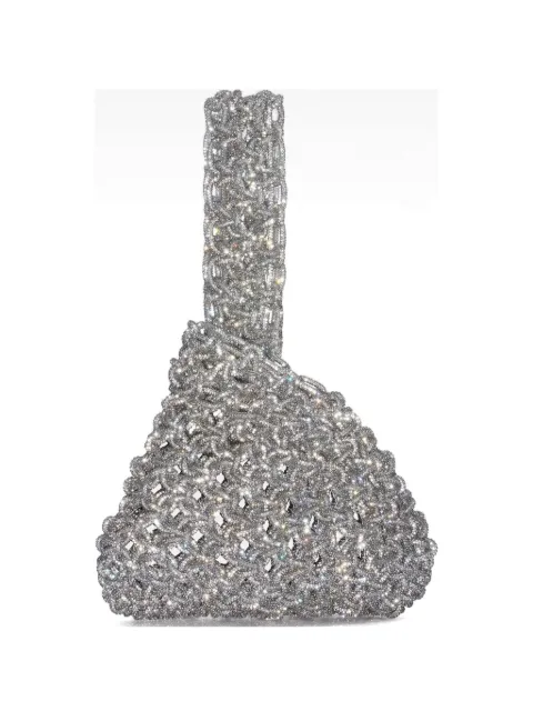 Hibourama Niky crystal-embellished woven tote bag