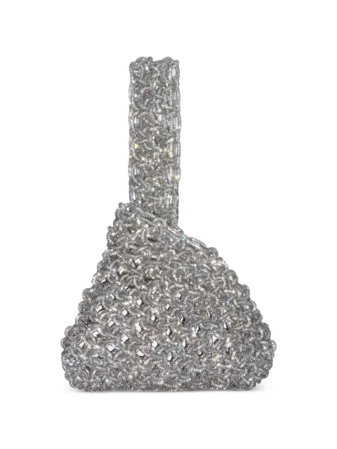 Hibourama Niky crystal-embellished woven tote bag