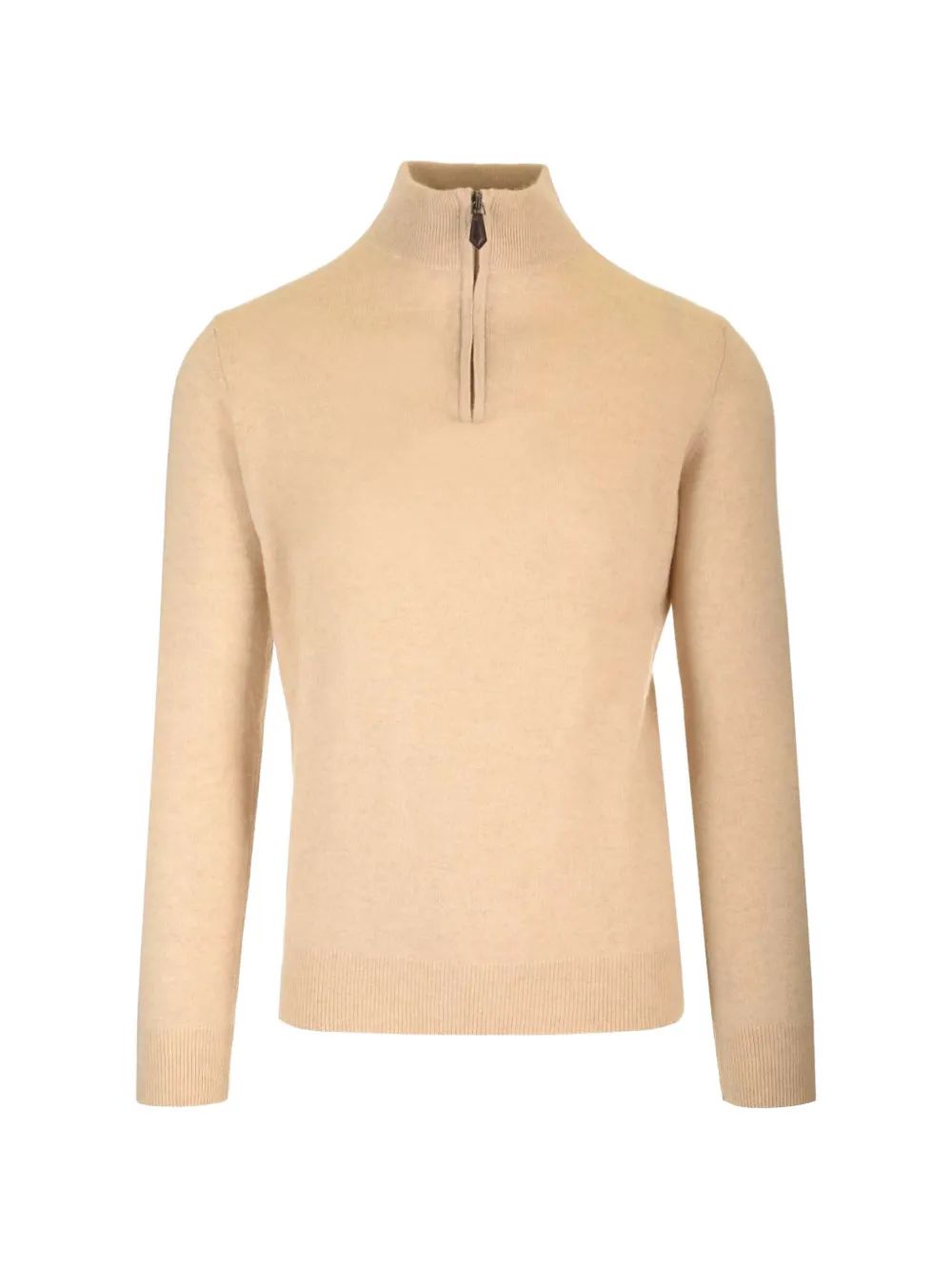Al Duca D’Aosta 1902 zip-fastening high-neck sweater - Nude