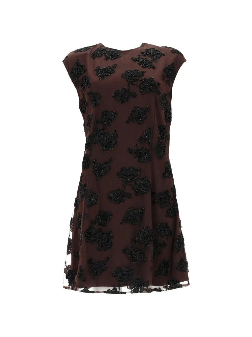 ROTATE BIRGER CHRISTENSEN Mini-jurk met bloemenpatroon Bruin