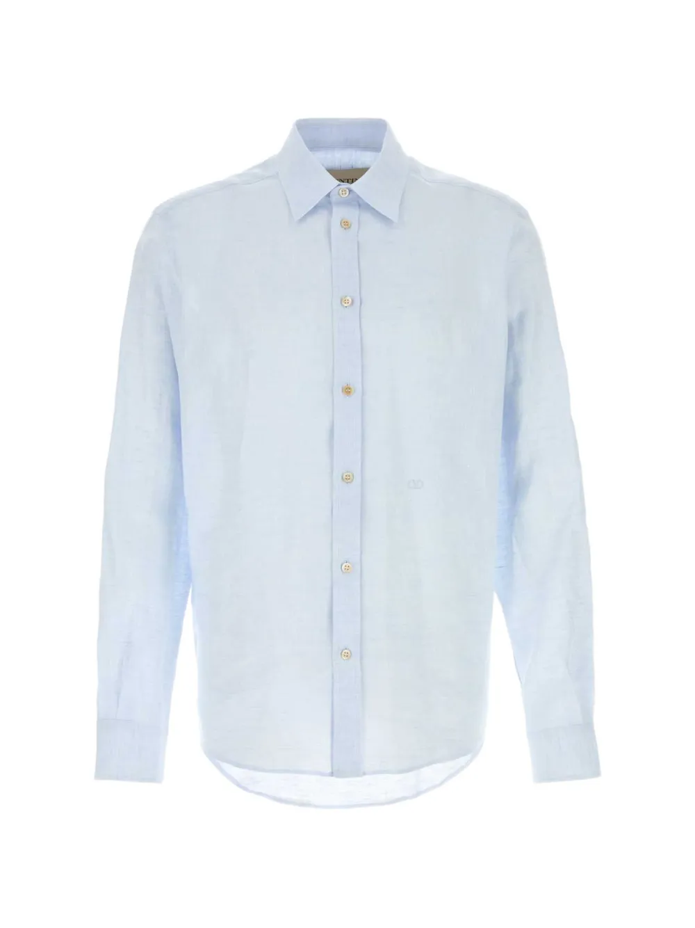 Valentino Garavani long-sleeve linen shirt - Blu