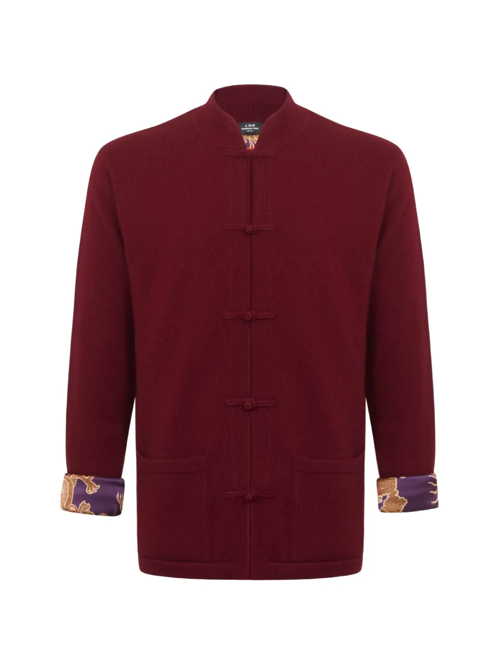 Shanghai Tang Tang dragon-print cardigan - Rosso