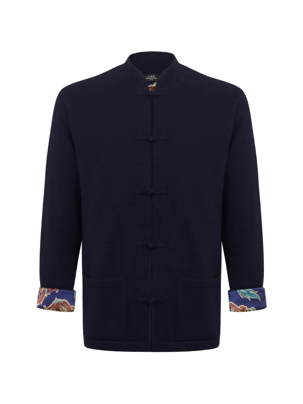 Shanghai Tang Tang dragon-print cardigan - Blu