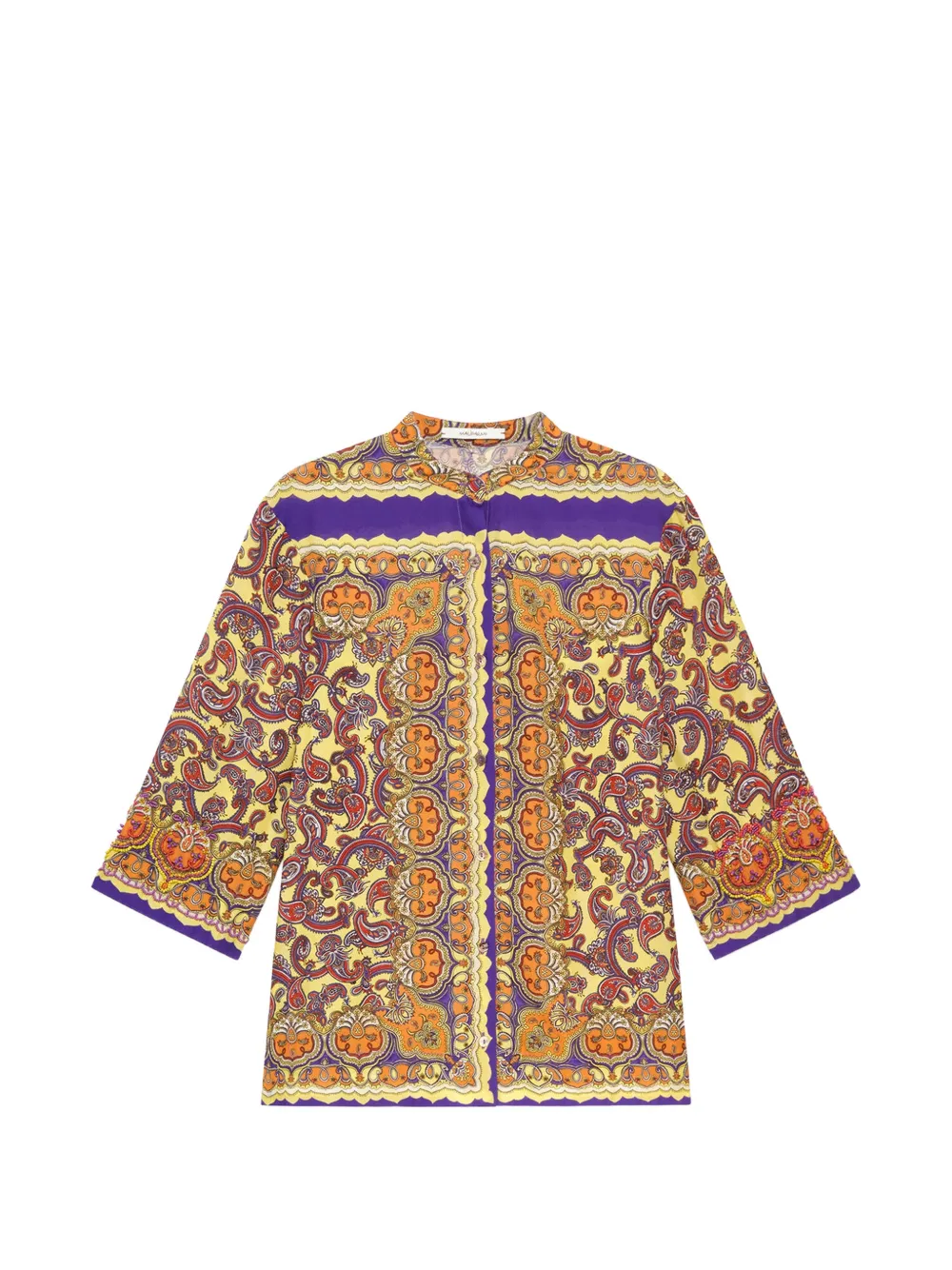 MALIPARMI Sunset Paisley shirt - Yellow