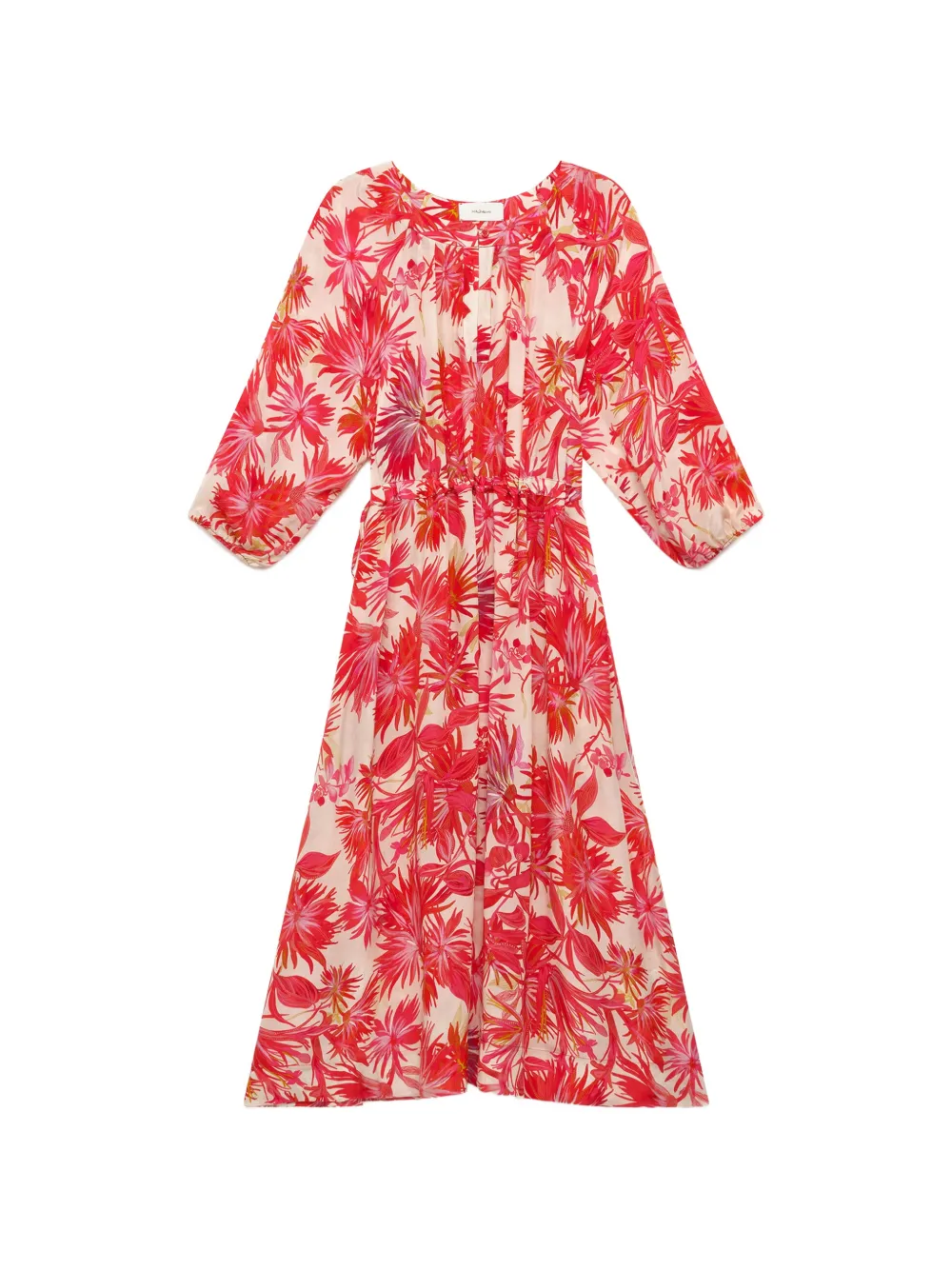MALIPARMI Botanical Jungle floral-print maxi dress - Rosso
