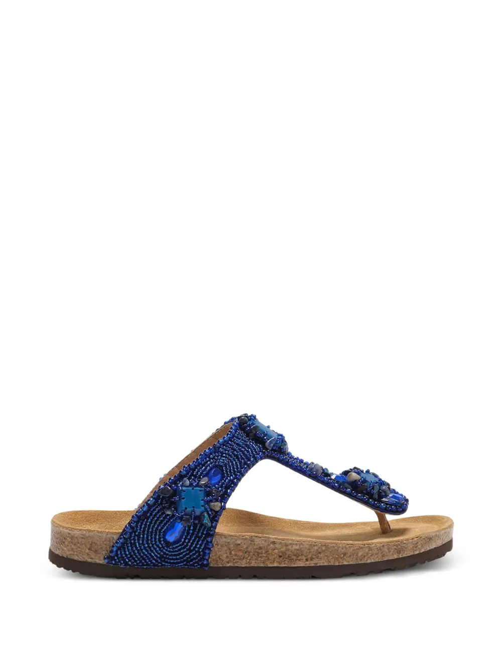 MALIPARMI Glamour Infrabijoux bead-embellished sandals Blauw