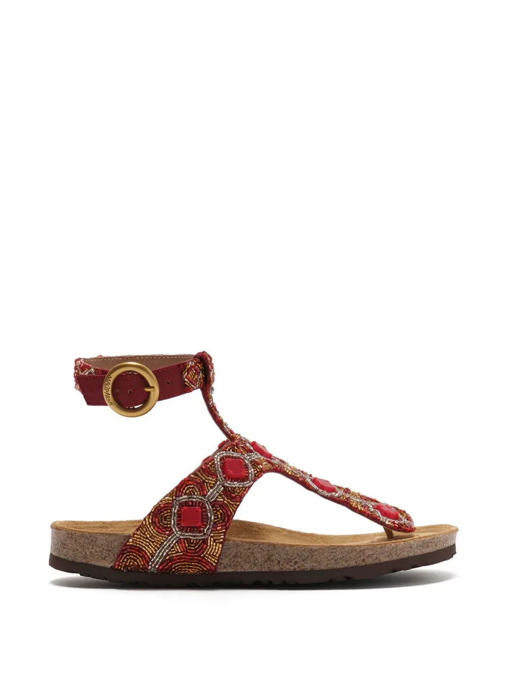 MALIPARMI Diamond Beads Infrabijoux® sandals - Rosso
