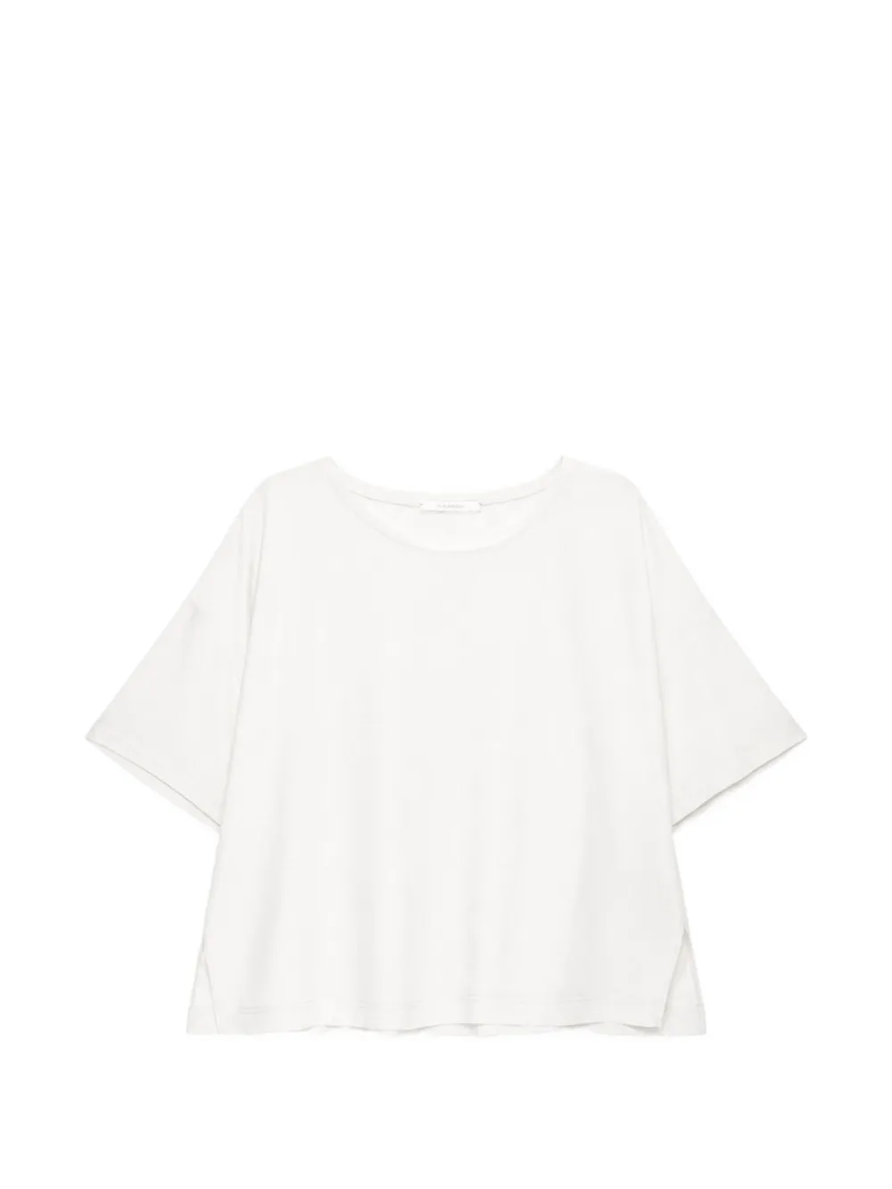 MALIPARMI flounced crepe T-shirt - Bianco