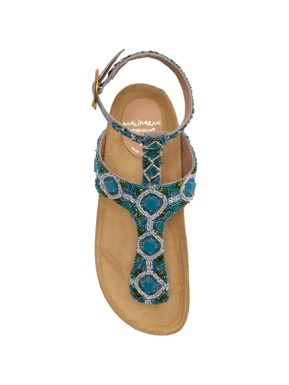 MALIPARMI Diamond Beads Infrabijoux sandals Blauw