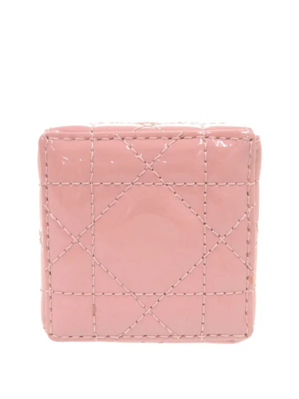 Christian Dior Pre-Owned 2022 Micro Patent Cannage Lady Dior Cube