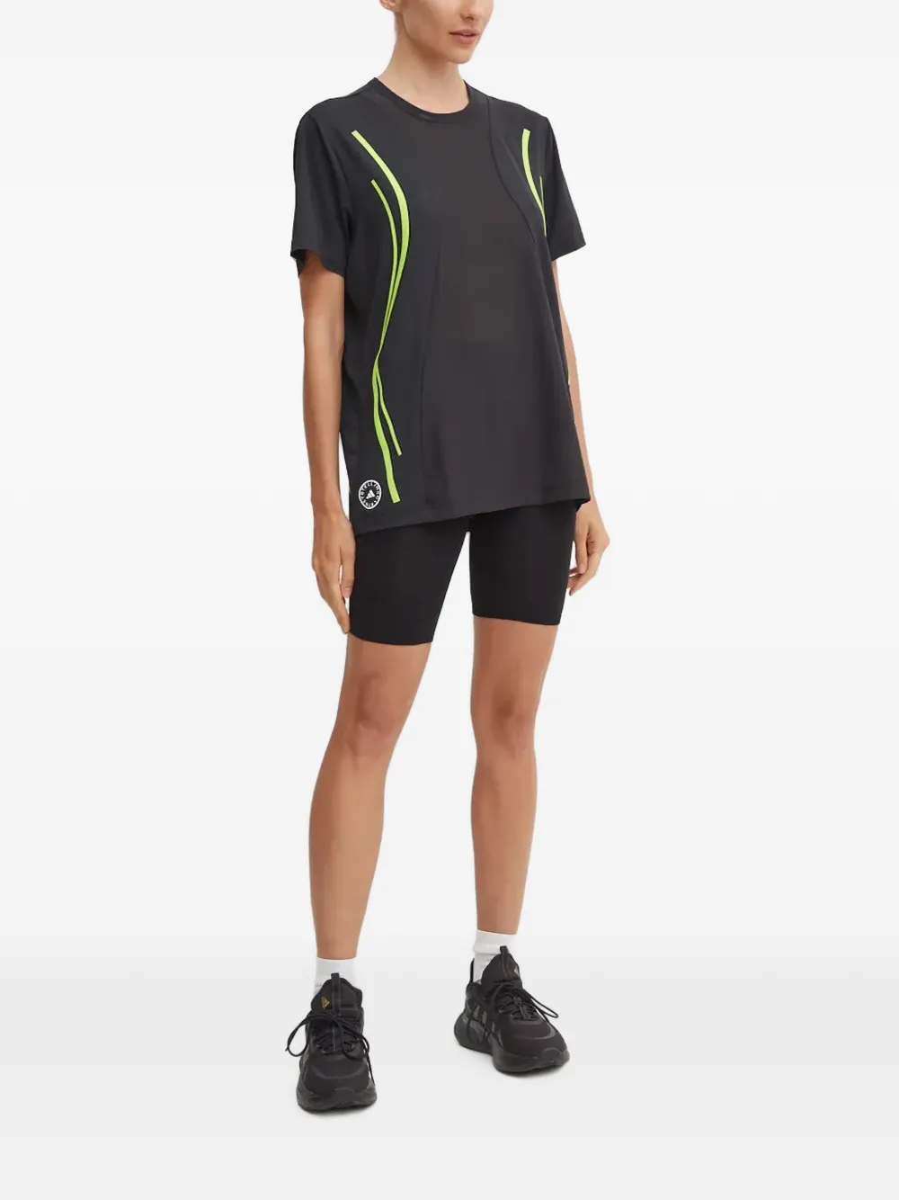 Compressport Fietsshorts met logoprint Zwart