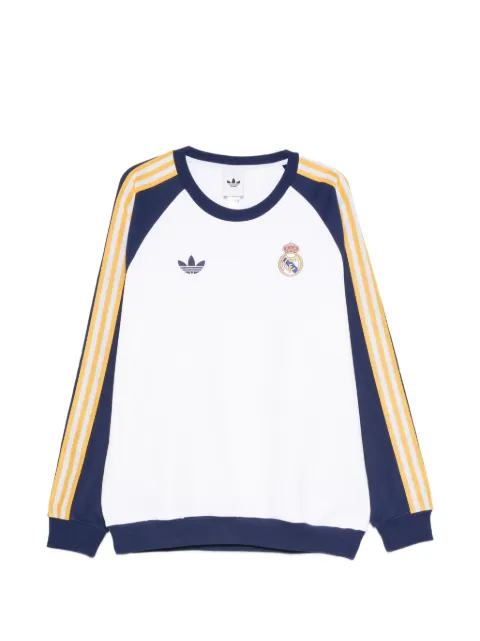 adidas Real OG raglan-sleeve stripe-detail sweatshirt